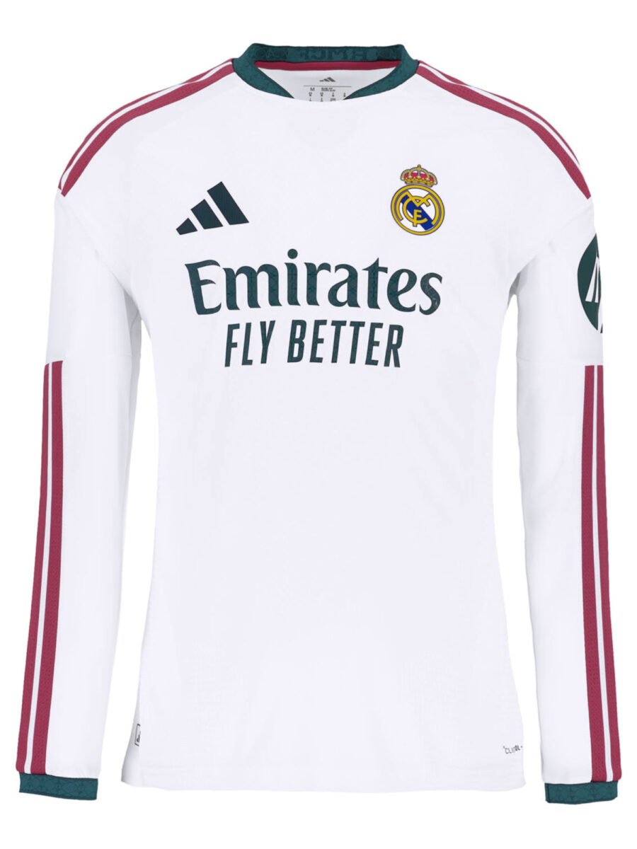 Mens Home Authentic Long Sleeve Jersey 26/27 White