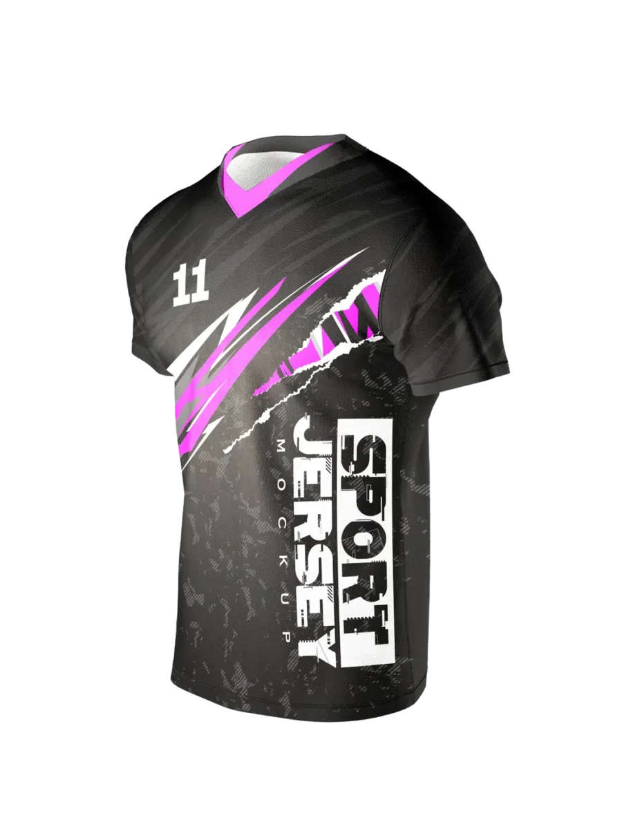 Custom E-Sports Jersey — Charcoal & Black