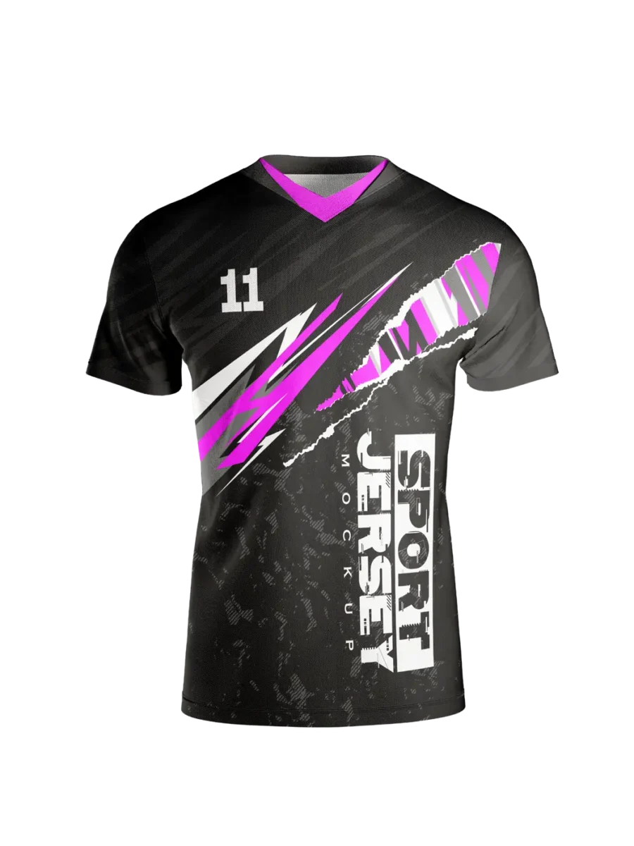 Custom E-Sports Jersey — Charcoal & Black
