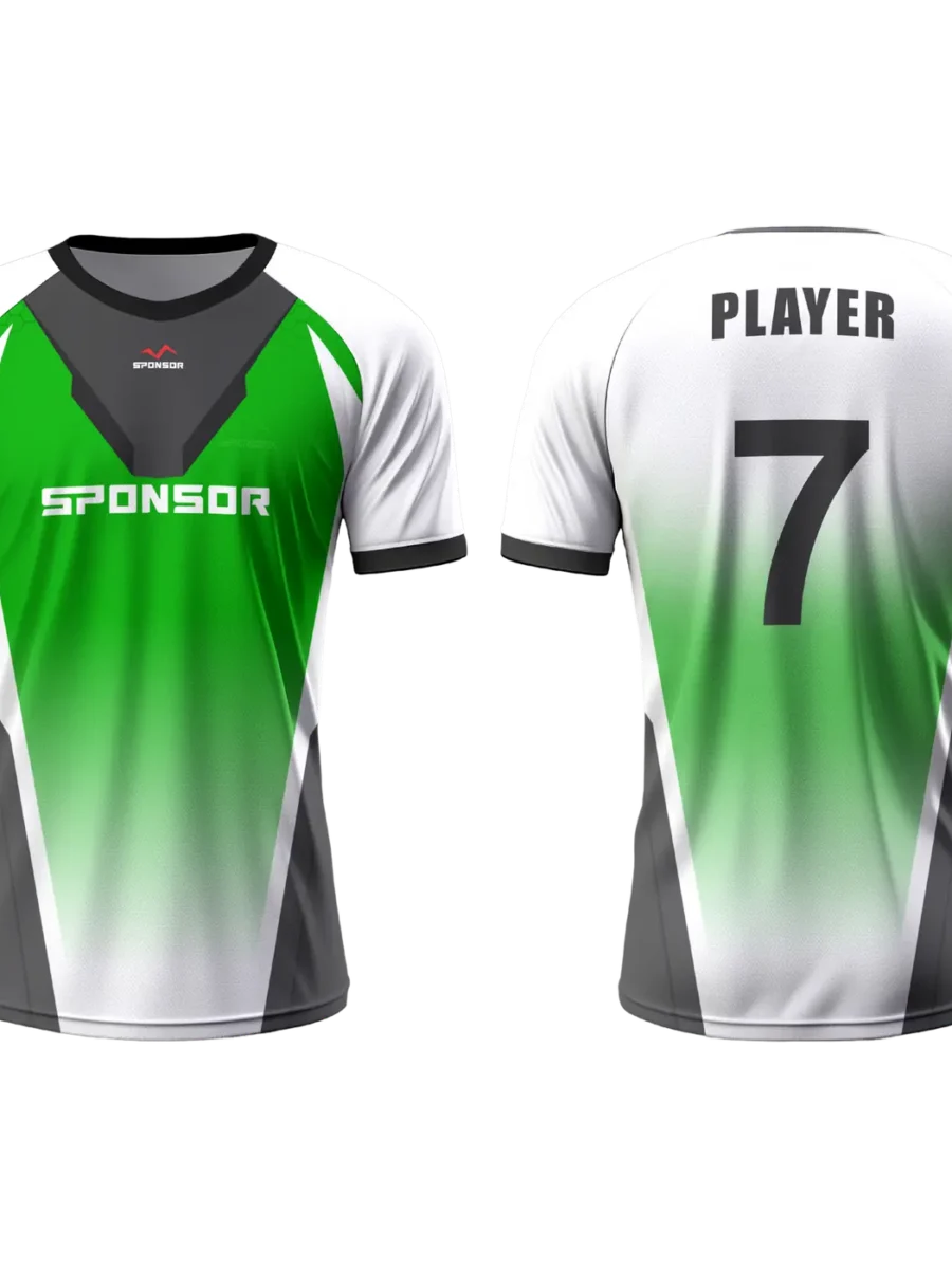TOXICOTRIBE custom E-Sports Jersey in Silver & Green