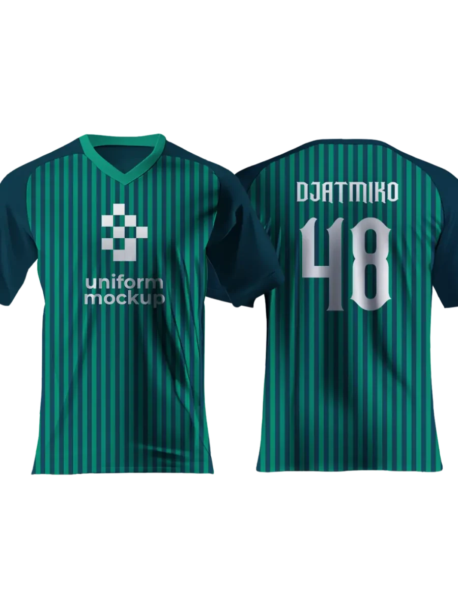TOXICOTRIBE custom Football Jersey in Navy & Emerald