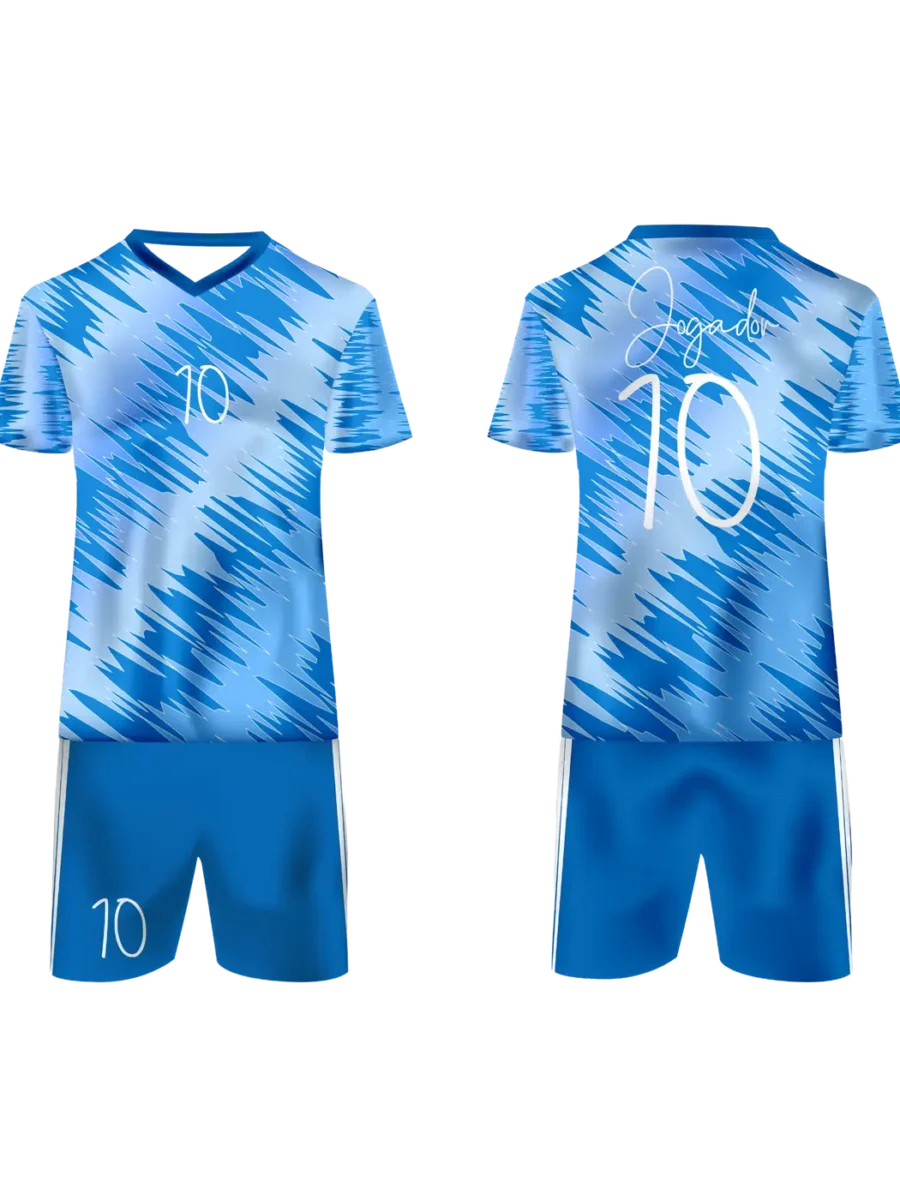 TOXICOTRIBE custom Football Jersey in Sky Blue & Royal Blue