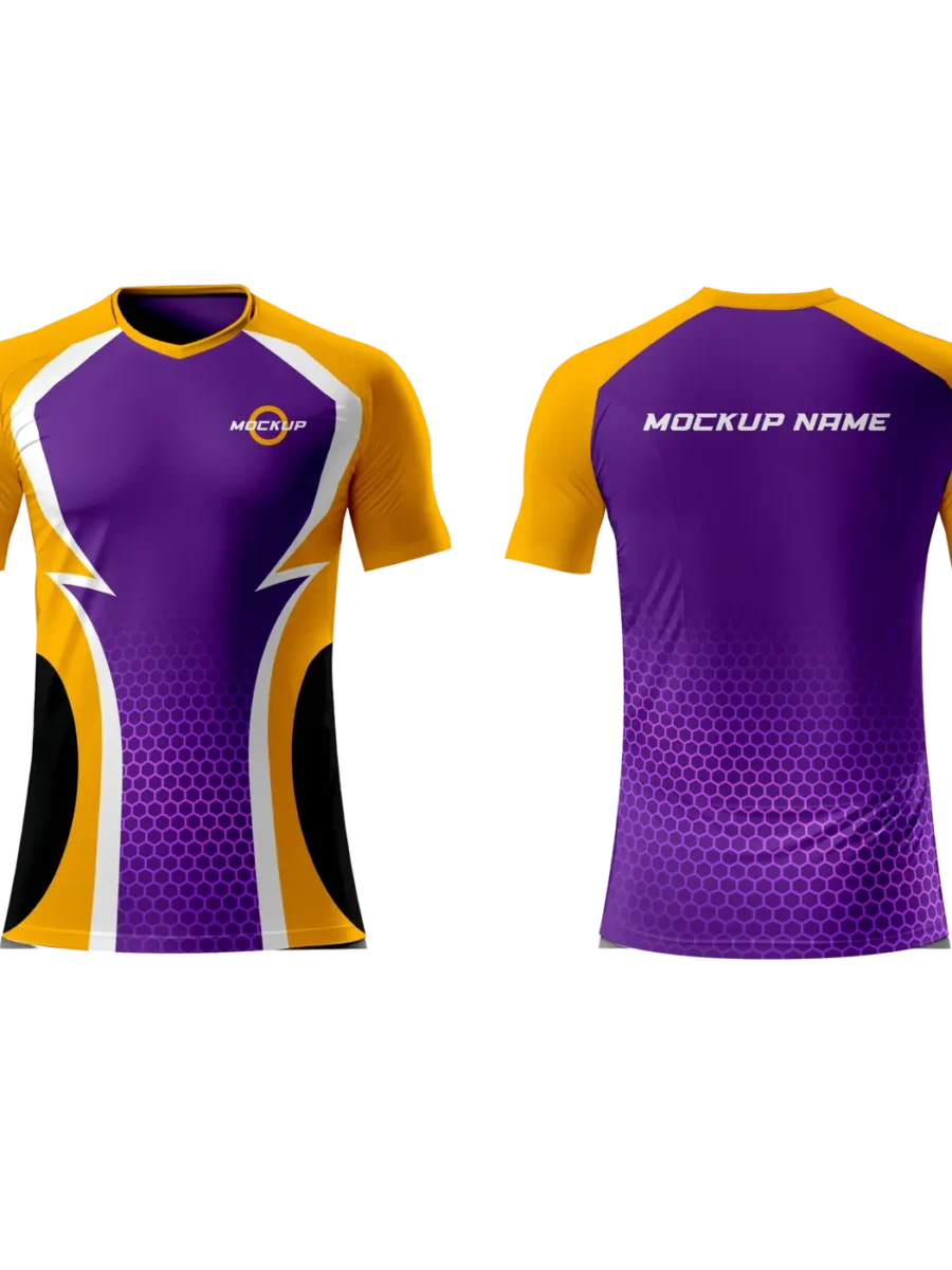 TOXICOTRIBE custom Gym & Training Shirt in Purple & Navy