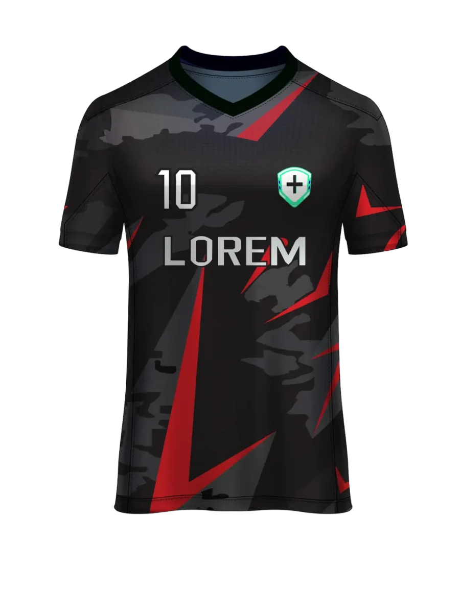 TOXICOTRIBE custom Sports Jersey in Black & Charcoal