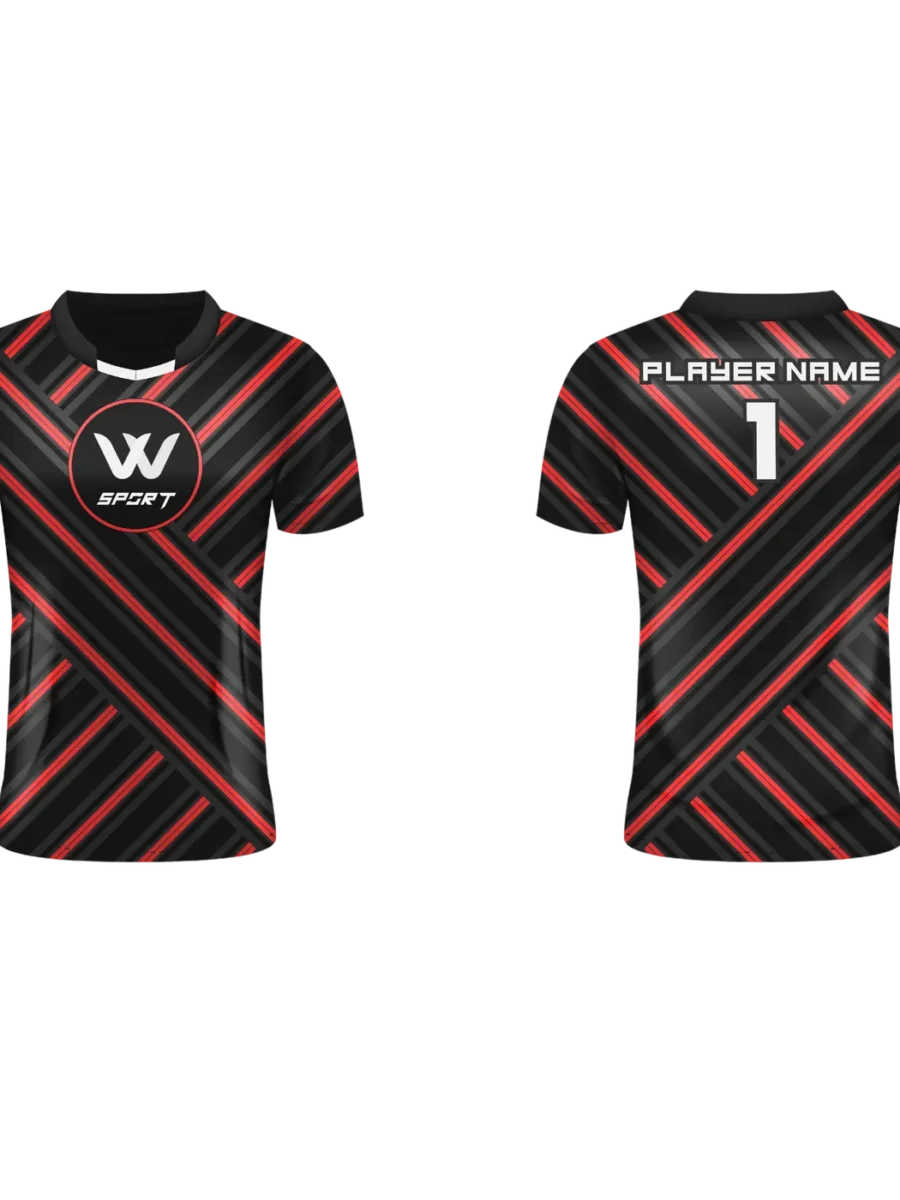 TOXICOTRIBE custom Sports Jersey in Black & Charcoal