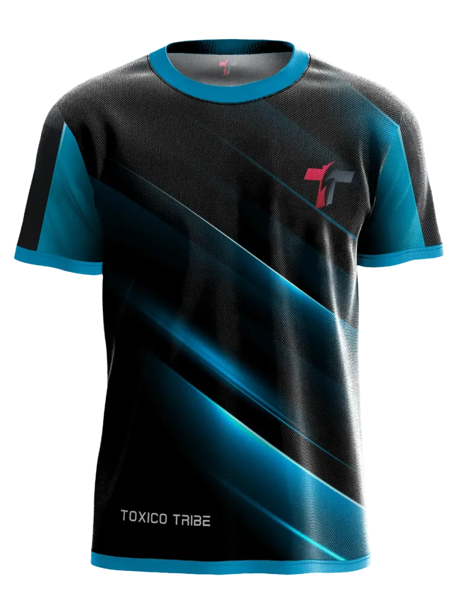 TOXICOTRIBE custom Sports Jersey in Black & Charcoal
