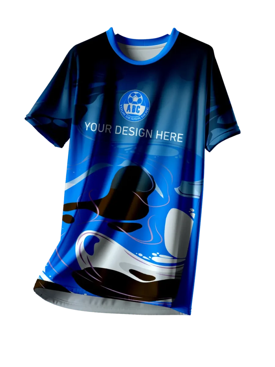 TOXICOTRIBE custom Sports Jersey in Black & Navy