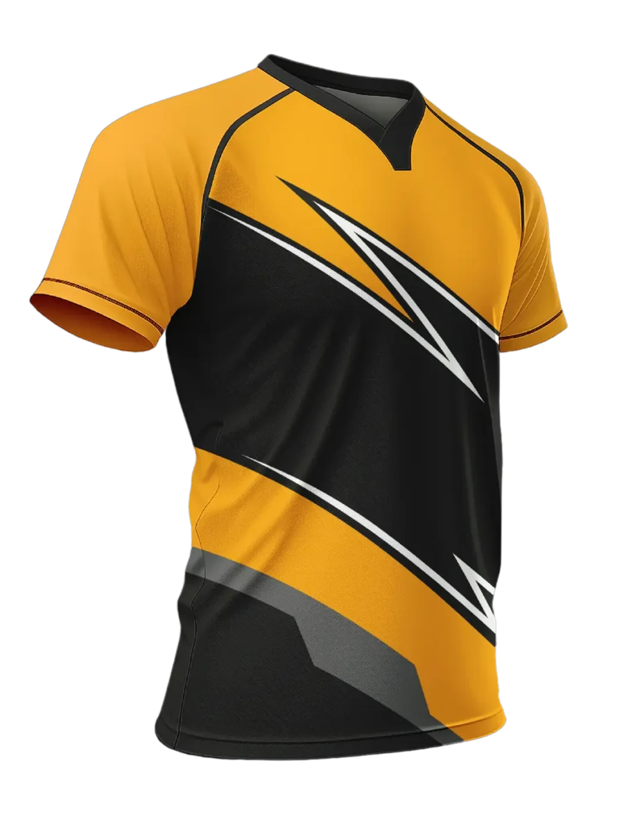 TOXICOTRIBE custom Sports Jersey in Black & Orange