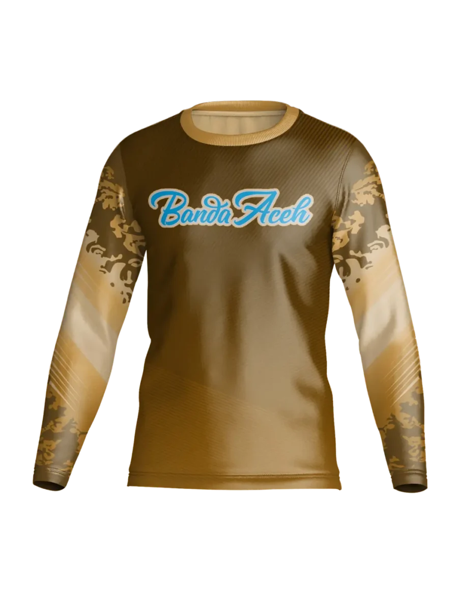 TOXICOTRIBE custom Sports Jersey in Brown & Grey