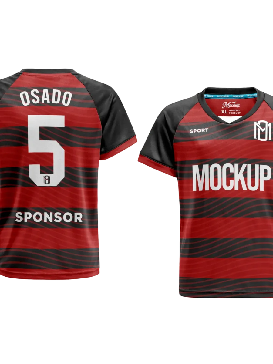 TOXICOTRIBE custom Sports Jersey in Crimson & Charcoal