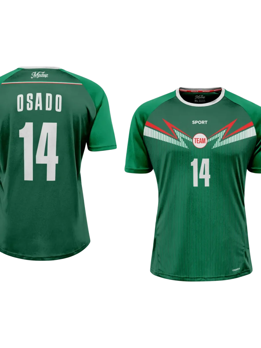 TOXICOTRIBE custom Sports Jersey in Emerald & Charcoal