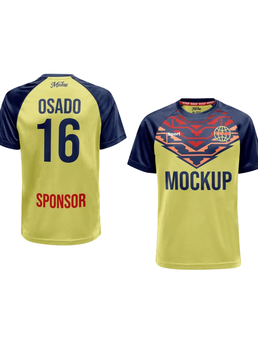 TOXICOTRIBE custom Sports Jersey in Gold & Navy