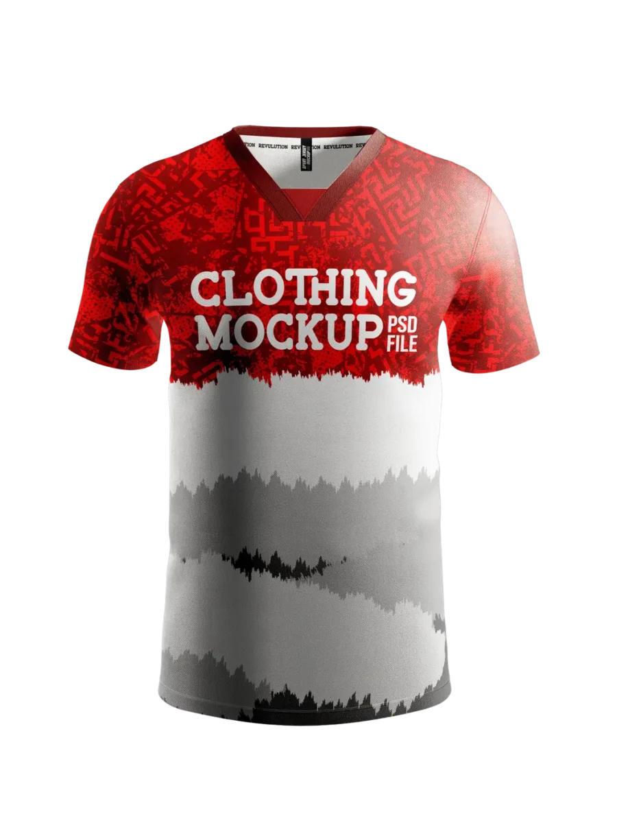 TOXICOTRIBE custom Sports Jersey in Grey & Crimson