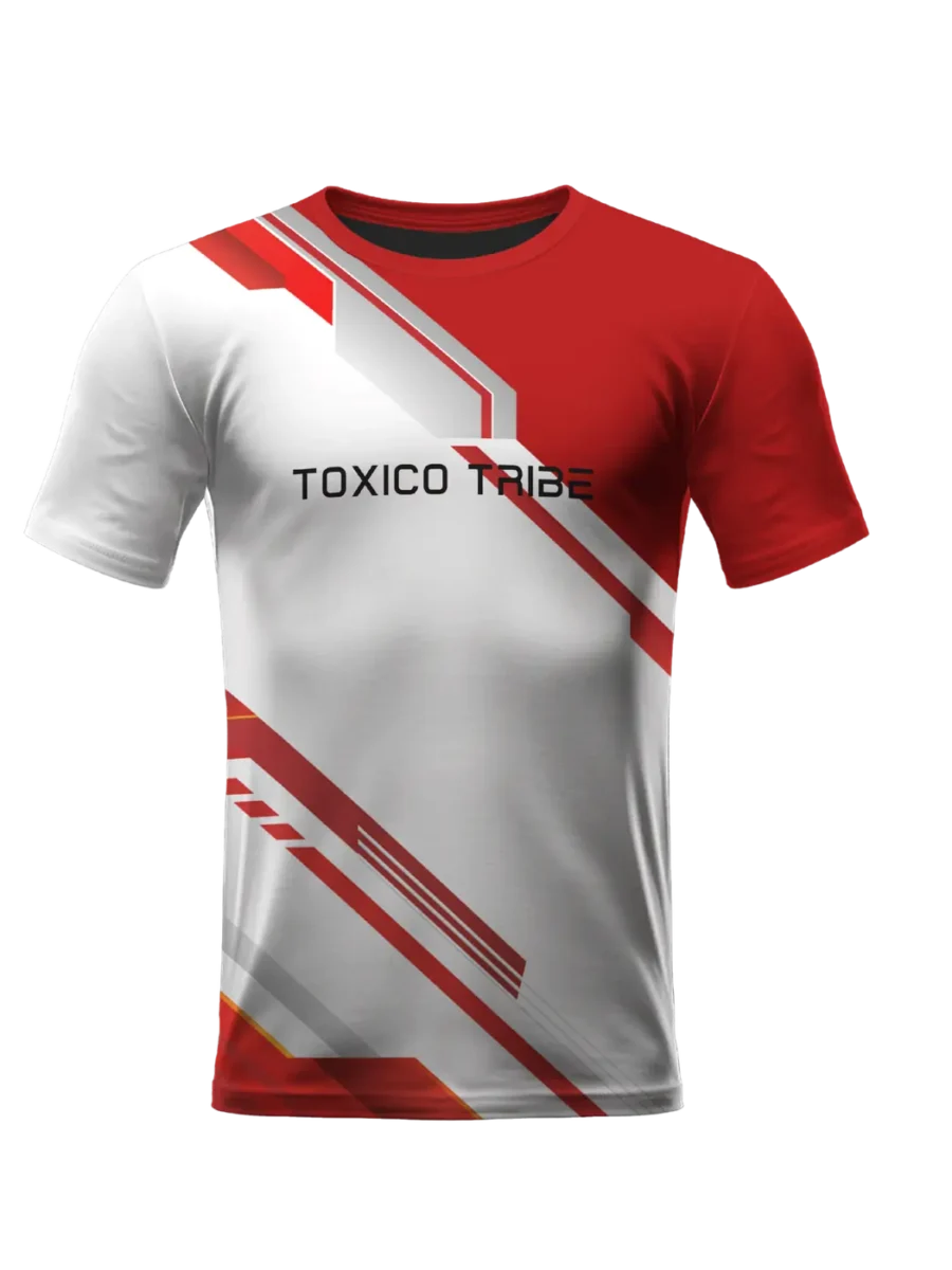 TOXICOTRIBE custom Sports Jersey in Grey & Silver