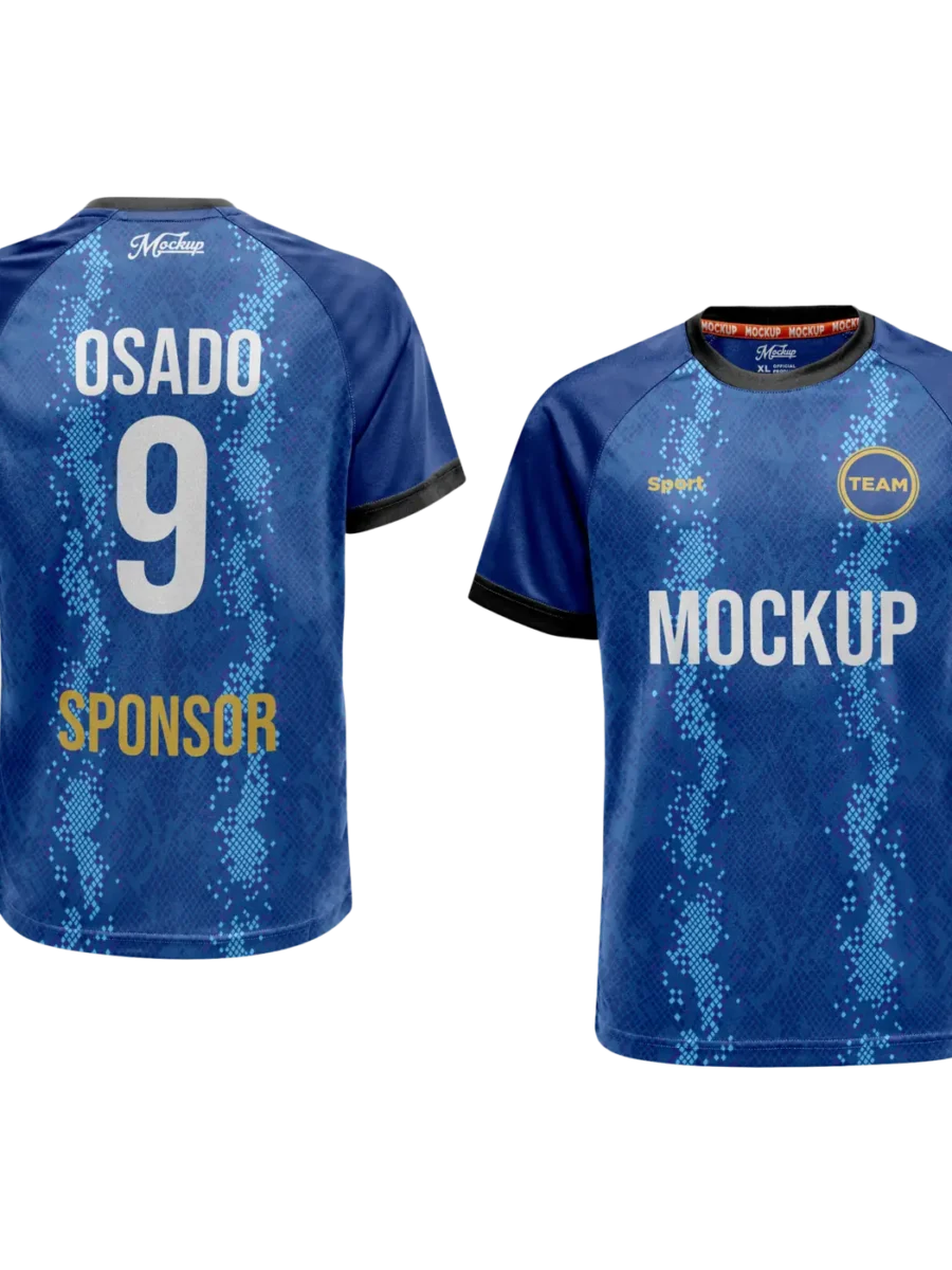 TOXICOTRIBE custom Sports Jersey in Navy & Royal Blue