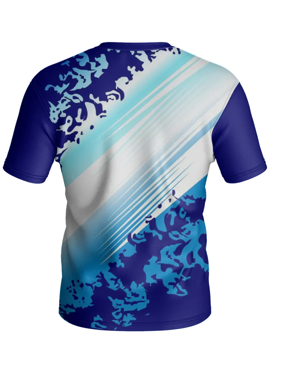 TOXICOTRIBE custom Sports Jersey in Navy & Silver