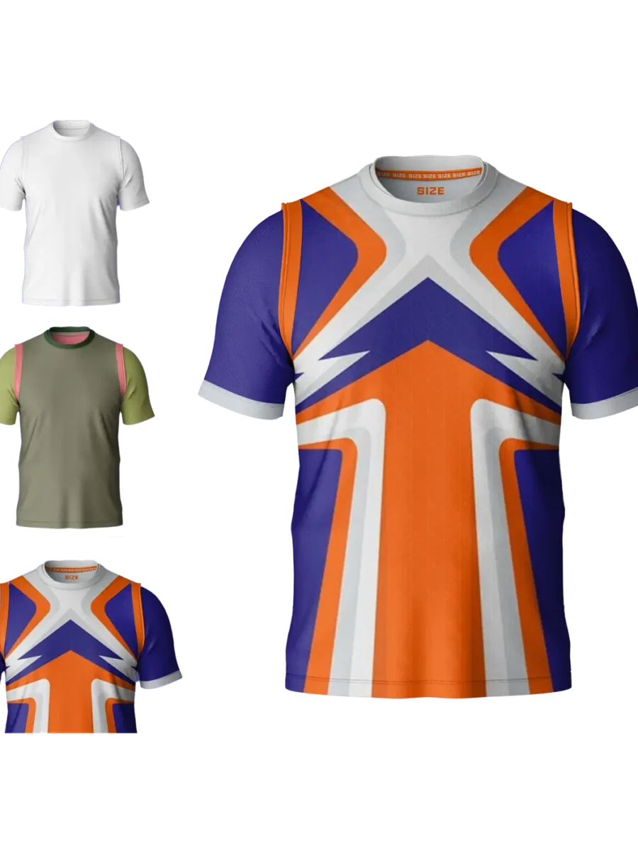 TOXICOTRIBE custom Sports Jersey in Orange & Navy