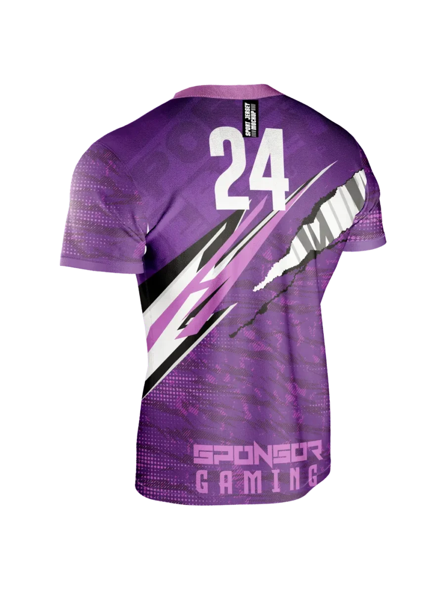 TOXICOTRIBE custom Sports Jersey in Purple & Grey