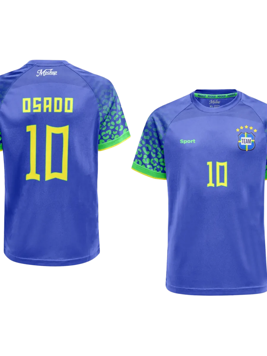 TOXICOTRIBE custom Sports Jersey in Royal Blue & Blue