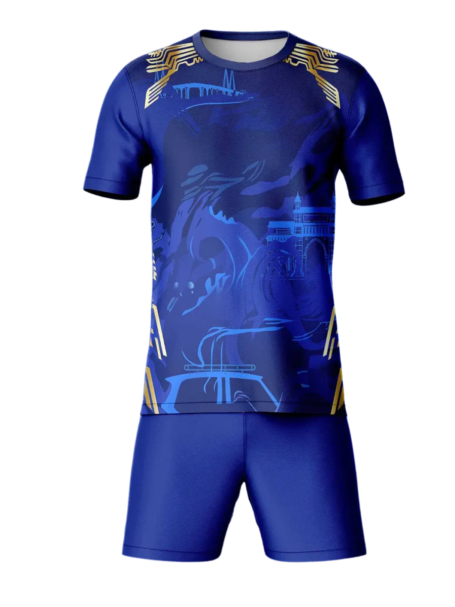 TOXICOTRIBE custom Sports Jersey in Royal Blue & Navy
