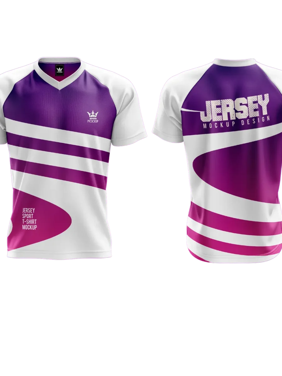 TOXICOTRIBE custom Sports Jersey in Silver & Purple