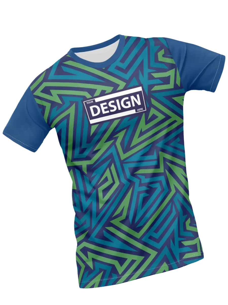 TOXICOTRIBE custom Sports Jersey in Teal & Navy
