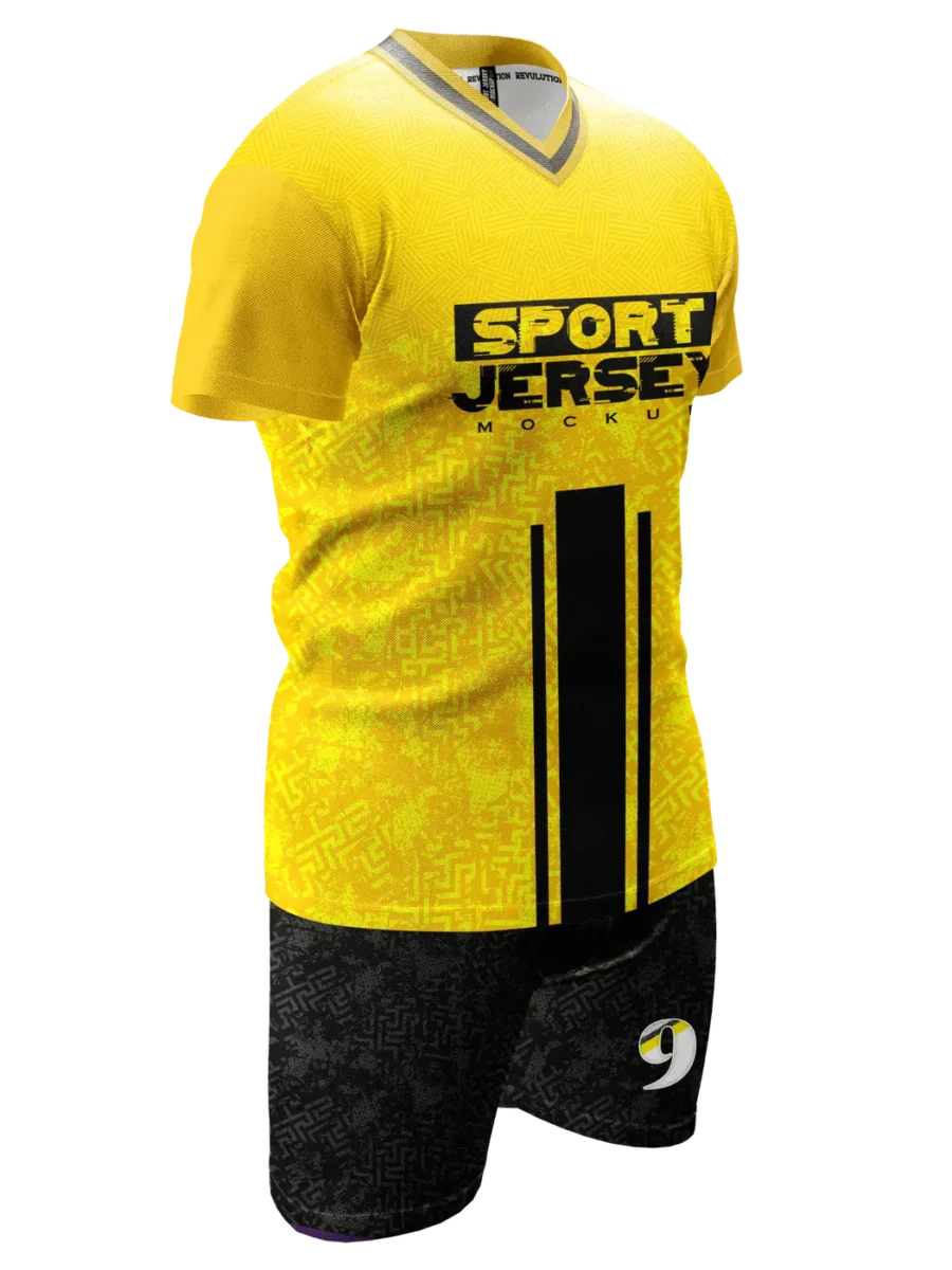 TOXICOTRIBE custom Sports Jersey in Yellow & Black