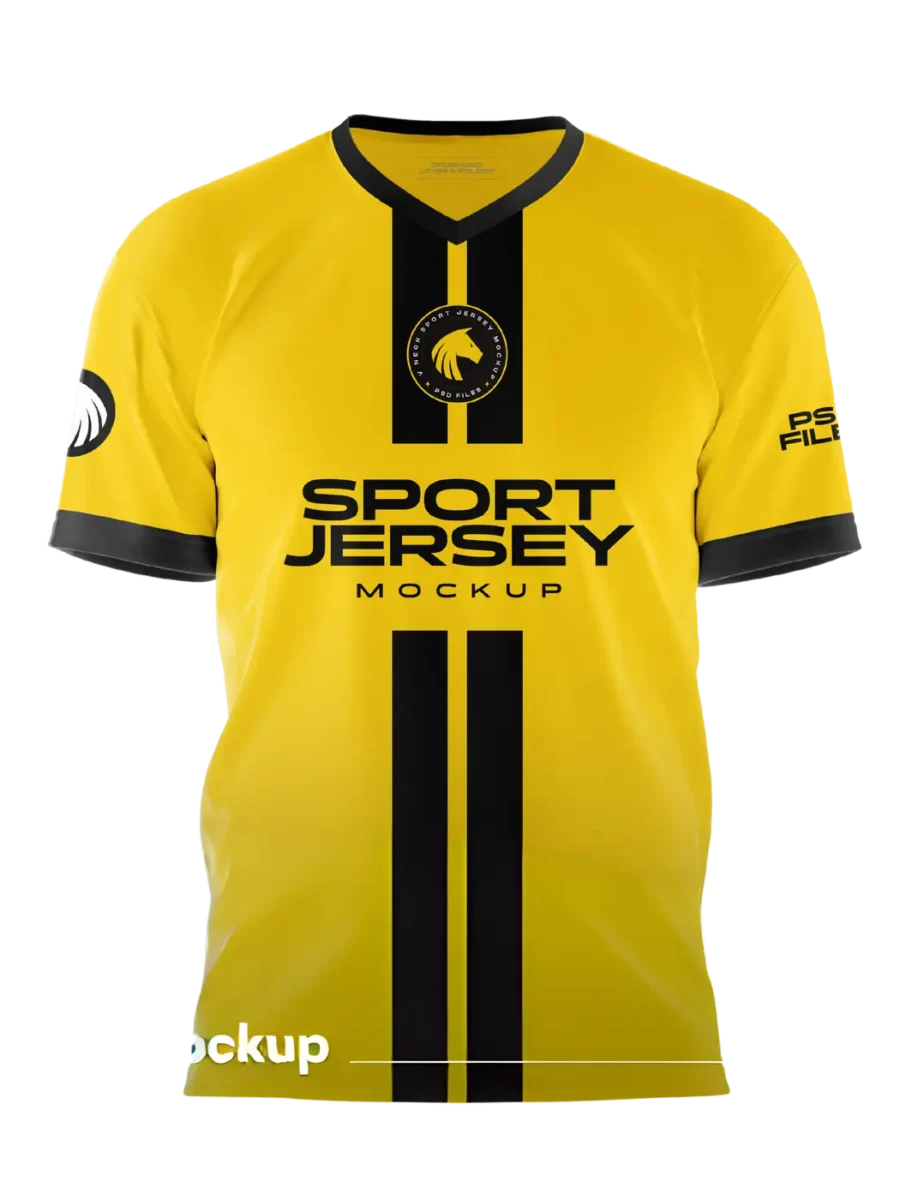TOXICOTRIBE custom Sports Jersey in Yellow & Gold