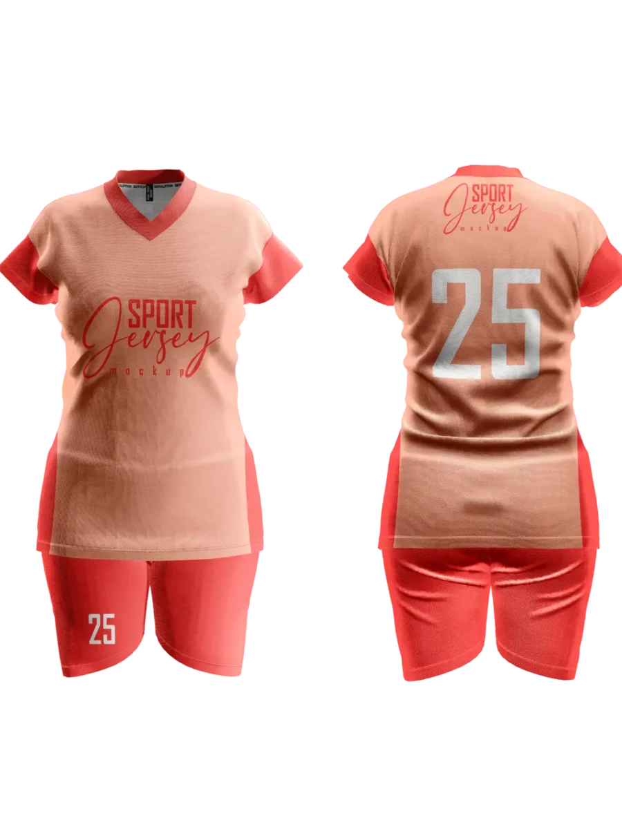 TOXICOTRIBE Women’s custom Sports Jersey in Pink & Red