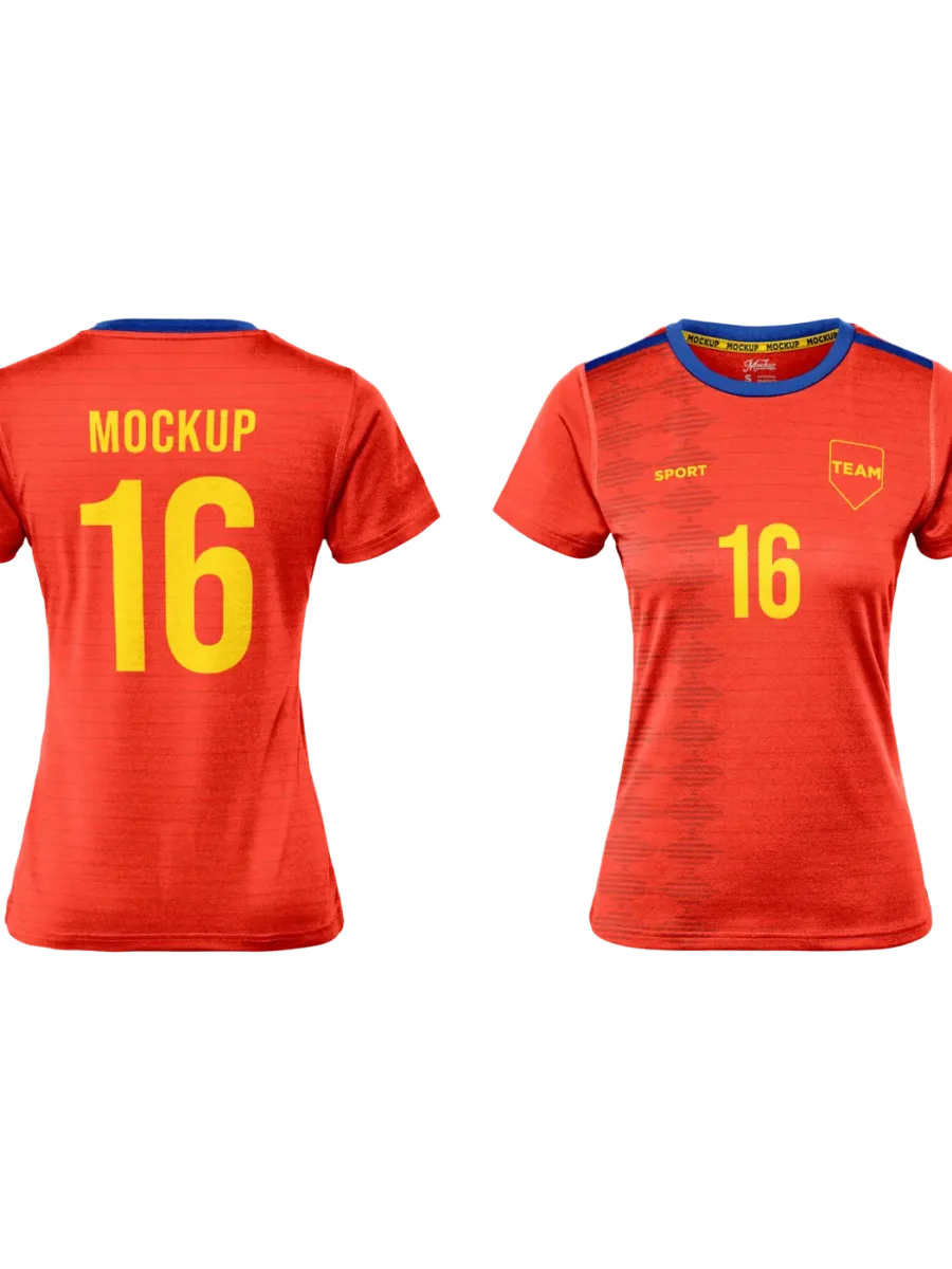 Women's Custom Sports Jersey — Red & Orange