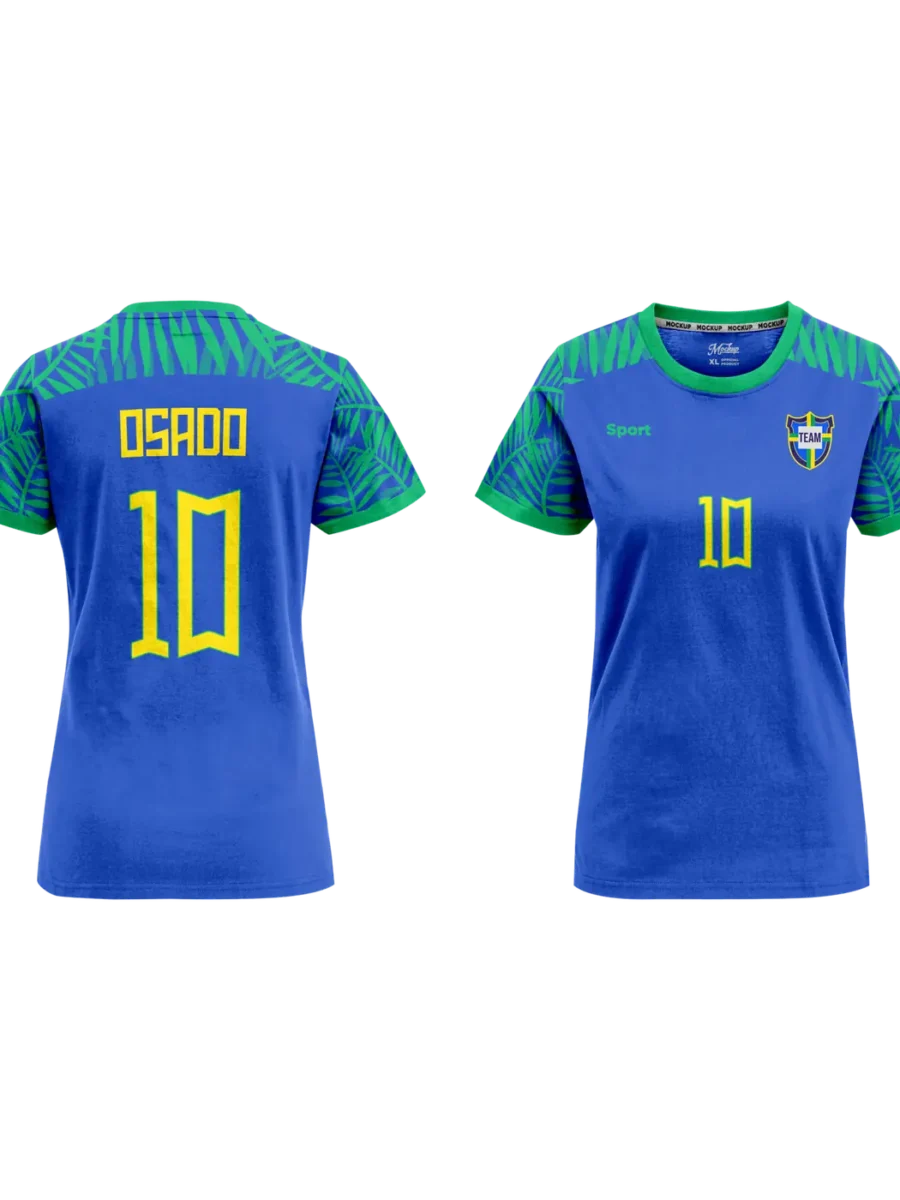 Women's Custom Sports Jersey — Royal Blue & Blue
